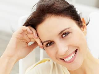 Decorative - Smiling women with cosmetic dentistry teeth